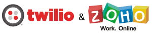 zoho twilio integration logos
