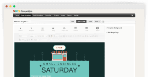 Zoho Campaigns email marketing template screenshot