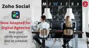 Zoho Social adapted for digital agencies calendar
