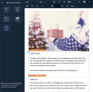 zoho campaigns ui dynamic-content-updated