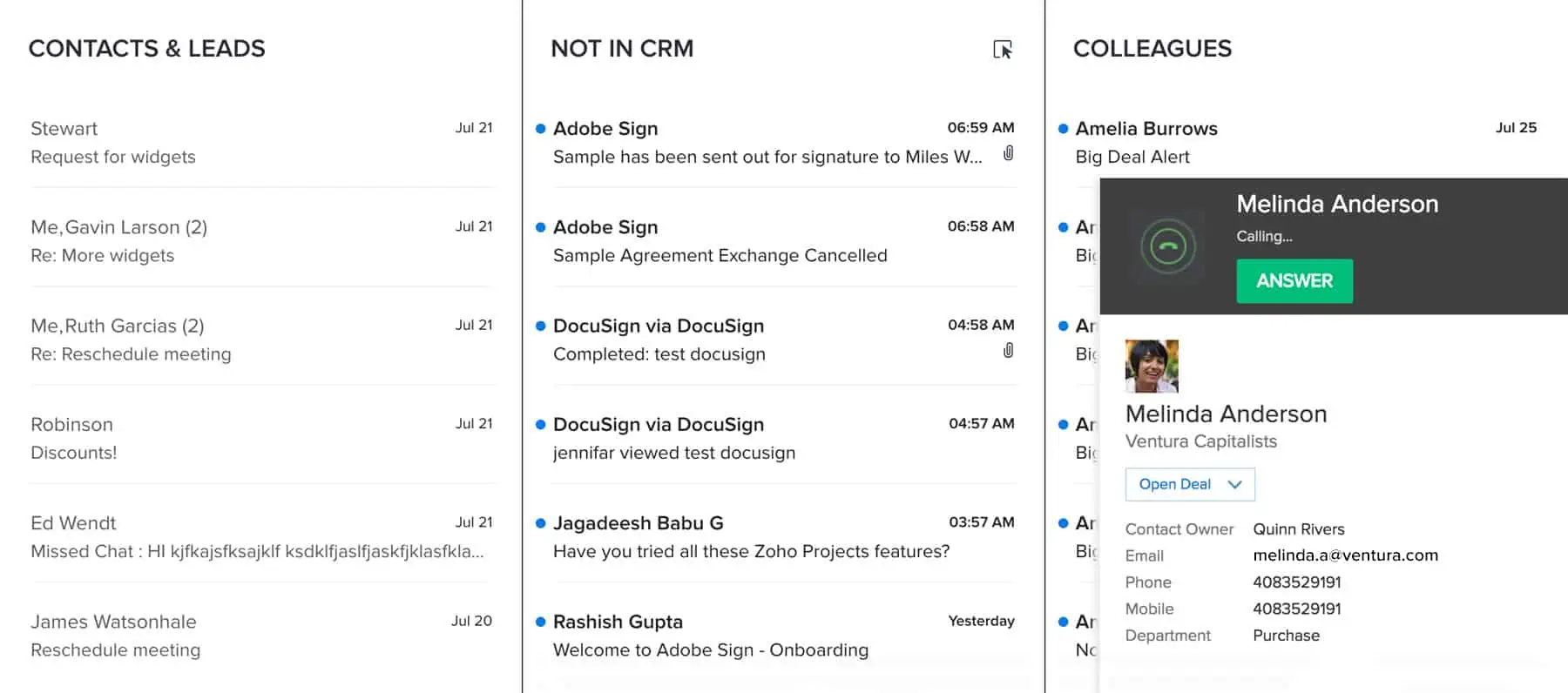 zoho crm vs close.io