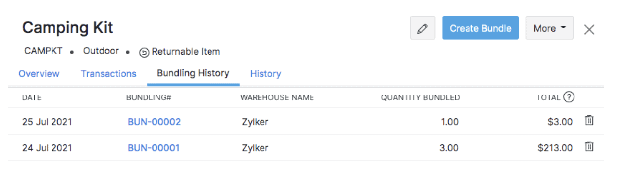 ZBrains Zoho Inventory Bundles Screenshot 3