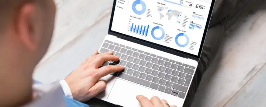 A person using Zoho CRM by ZBrains Plus